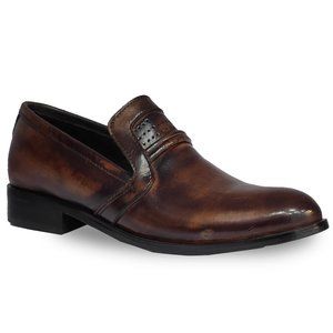 Bashwood Handamde Cow Leather Men Brown Loafers